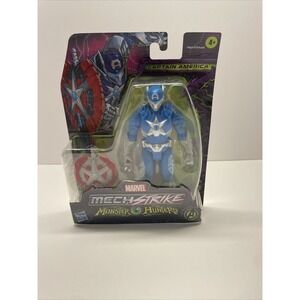 Marvel Avengers Mech Strike Monster Hunters Captain America 6" Action Figure New